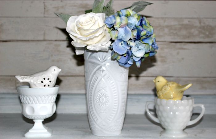 easy to make beautiful faux hobnail milk glass