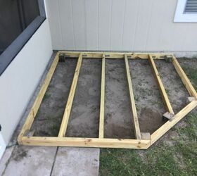 how to make a quick easy diy backyard deck for grilling, Deck support beams