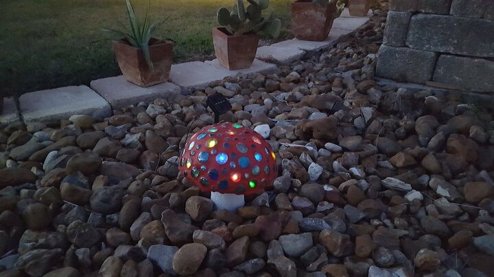 14 bright ideas and projects to make your solar lights shine, Trippy Magic Mushroom Solar Light
