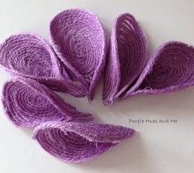 purple jute spoon flower diy