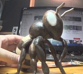i make a honey bee from wood and resin, Eyes and Antennas