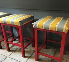 Colorful Painted Bar Stools