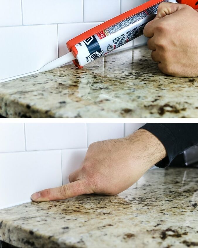 installing subway tile backsplash