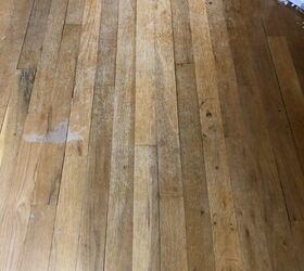 how can i make my worn pine floors look better without sanding