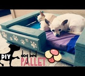 12 striking pallet bed projects for the perfect nights sleep, A Pallet Dog Bed