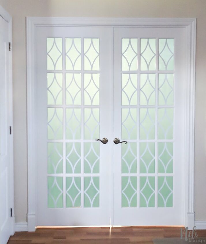 how to add privacy to french doors for only 13