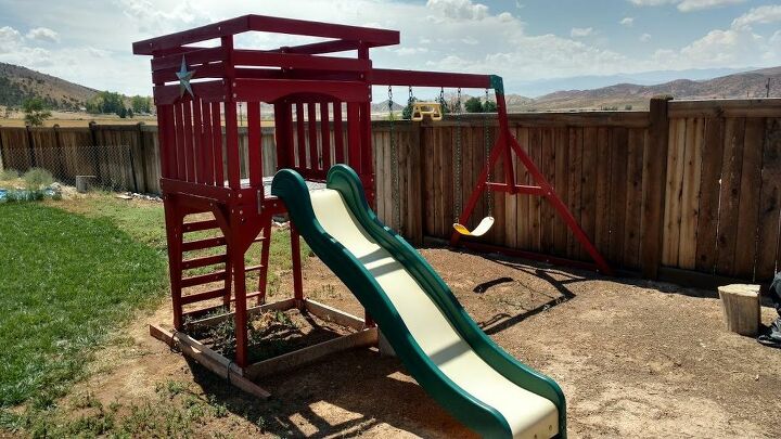 how do i repaint a plastic children s slide