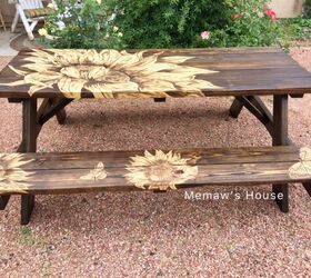lowes picnic table makeover memaws way