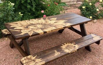 Lowe’s Picnic Table Makeover, Memaw’s Way!