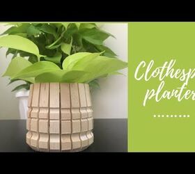 clothespin planter