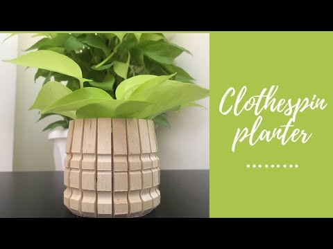 clothespin planter