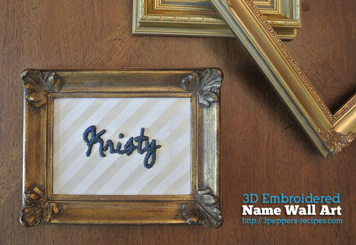 12 creative ways you can achieve the look you want using embroidery, Name Art Embroidery Ideas
