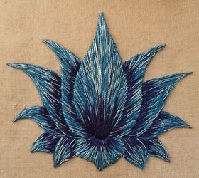 12 creative ways you can achieve the look you want using embroidery, A Lotus Flower Embroidery Project
