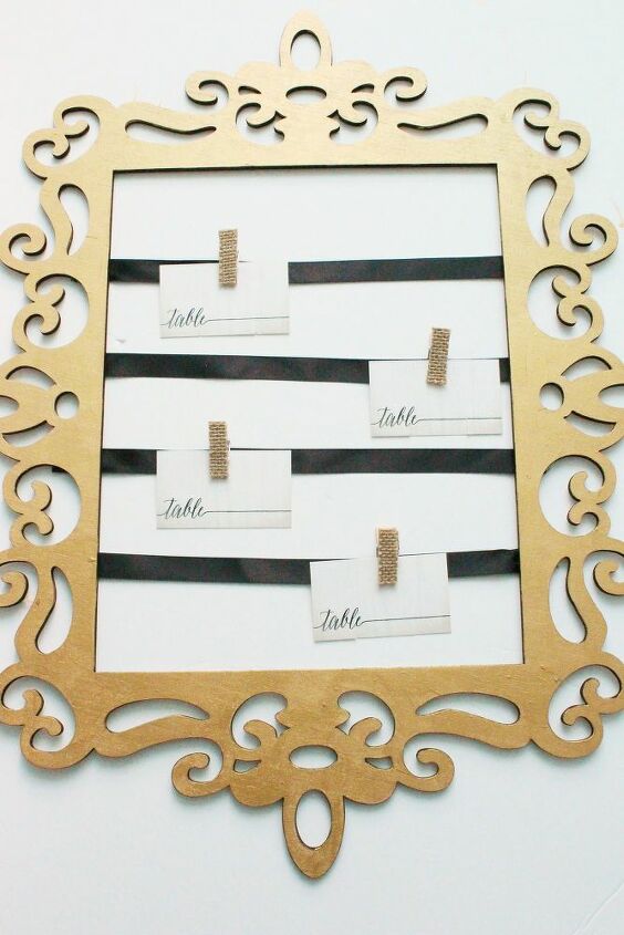 how to create an elegant place card display