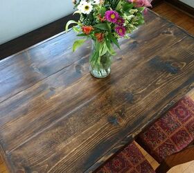 upcycling a round folding table