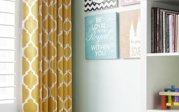 How to Paint Curtains With a Stencil
