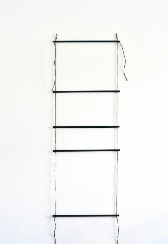 como fazer uma escada minimalista para exibir arte e revistas
