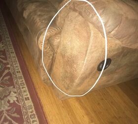 How to repair area on microfiber couch?