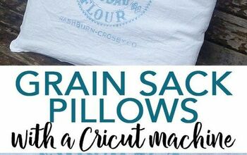 Grain Sack Pillows With a Cricut Machine