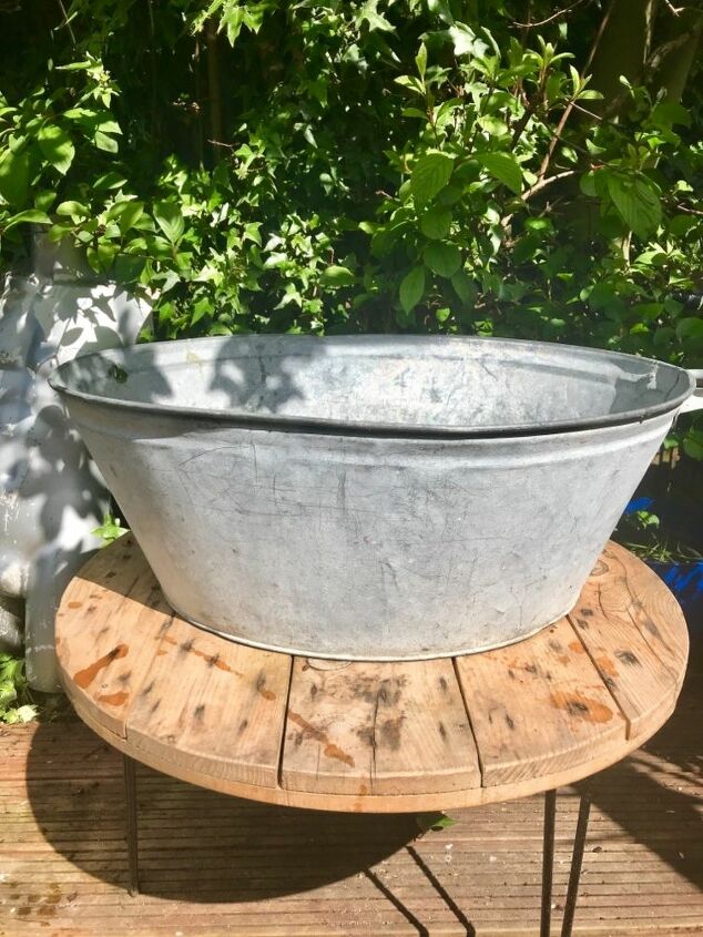 cute little diy old tub pond, Old wash tub