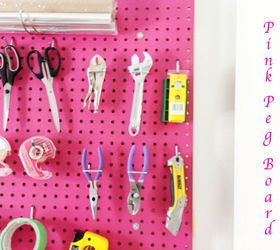 18 practical yet stylish diy pegboard ideas for the home, Learn How to Hang Pegboard Solutions for a Craft Room
