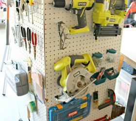 18 practical yet stylish diy pegboard ideas for the home, Four Sided Portable Tool Caddy