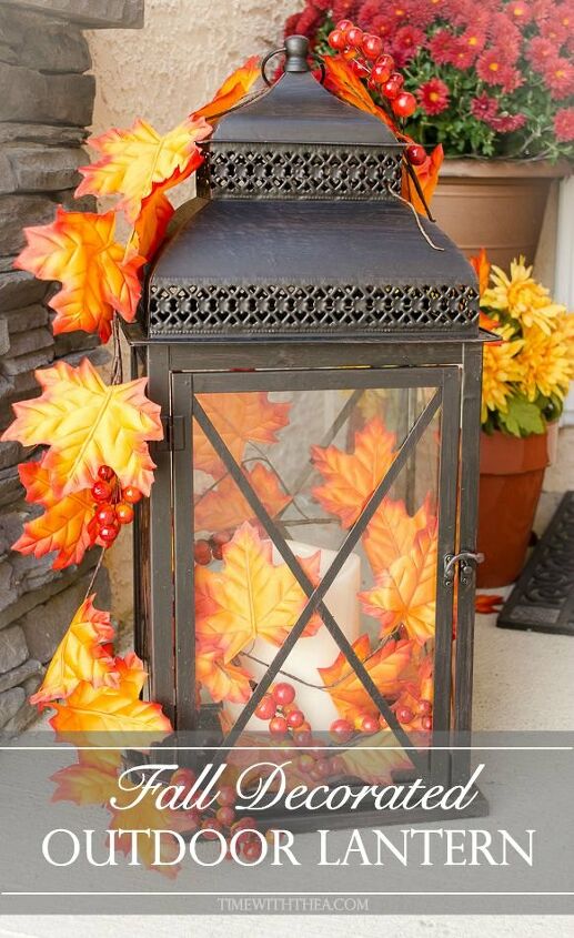 home and garden decor inspiration how to make a breathtaking lantern, Get Festive in the Fall with a Lantern