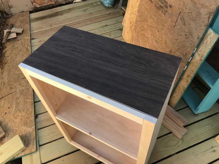 an easy to build rolling storage cabinet
