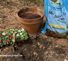 add a touch of creativity to your yard with a spilled planter