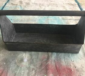metal caddy makeover