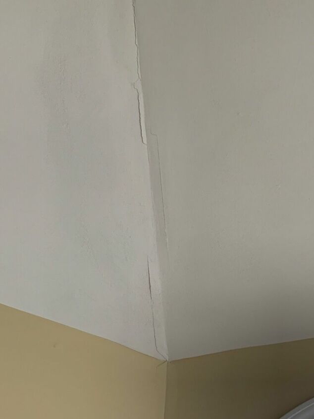 How To Repair Loose Drywall Tape On Cathedral Ceiling Joints Hometalk - How To Fix Drywall Separating From Ceiling