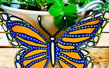  Crie uma grande e linda borboleta para a cerca do seu jardim com canetas de tinta