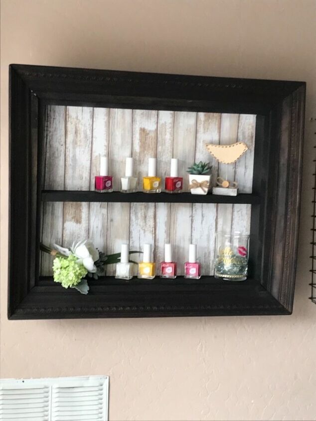 nail polish shelf