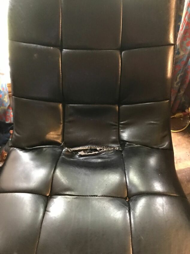 q repair faux leather chaise tear