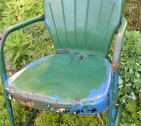 how to refresh vintage metal lawn chairs