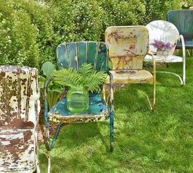 how to refresh vintage metal lawn chairs