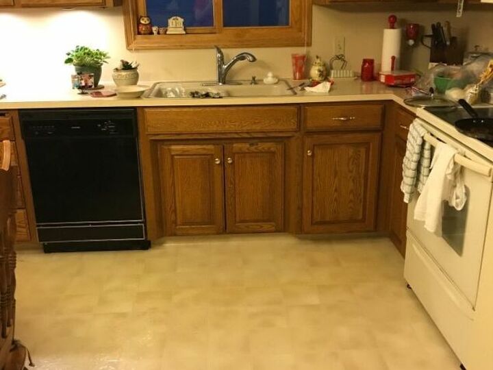 q pick a laminate wood flooring that doesn t look bad with oak cupboar