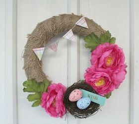 simple spring wreath
