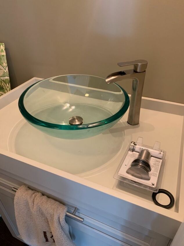 How To Make A Diy River Rock Bathroom Counter And Vessel Sink