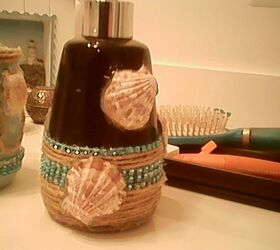 q how do i apply my shells to my soap dispenser for a cleaner look