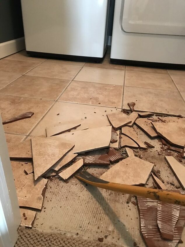 how to remove hideous floor tile for good