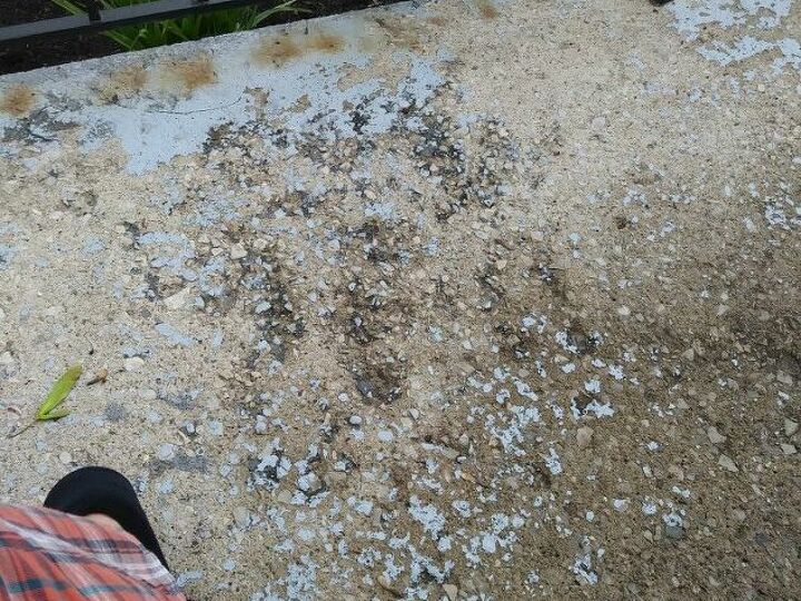 q hole do i fix the small holes in my concrete porch and can i paint