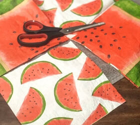 diy watermelon coasters