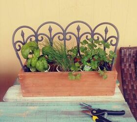 upcycled faux cement planter