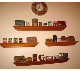 displaying my spice tin collection
