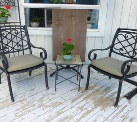 diy patio table for two, Transform into a lounge space
