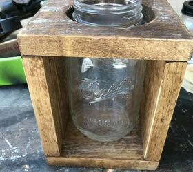 mason jar rustic vase
