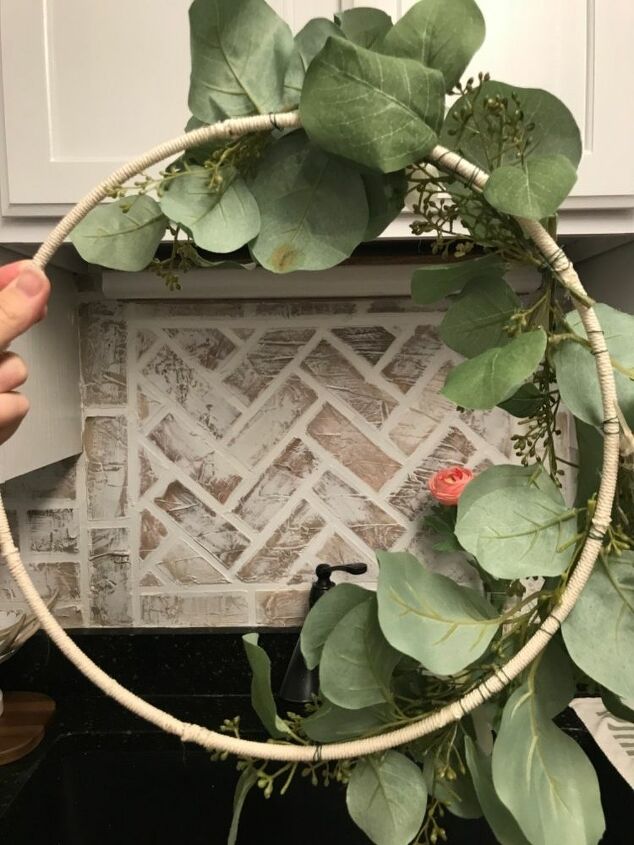 boho asymmetrical wreath