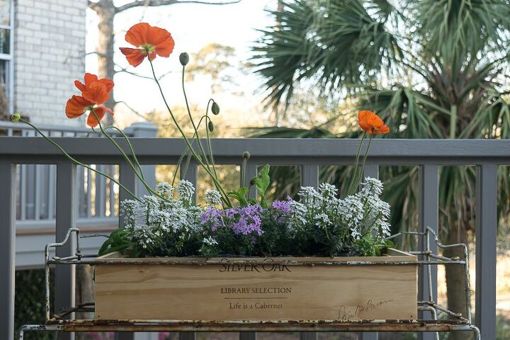 16 fabulous flower boxes that will leave your garden bursting with col, Unique Wine Crate Flower Box