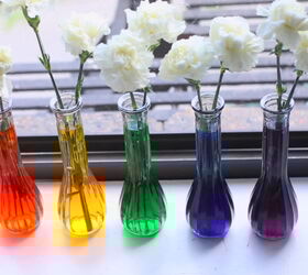 s 15 fun ways to infuse your home decor with color, How to Make Flower Wall D cor With Food Color